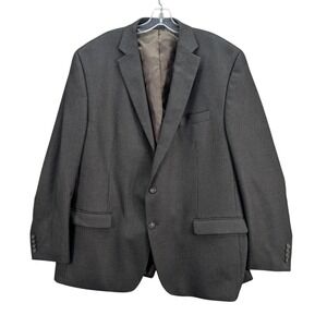 Chaps‎ Men's Sport Coat Blazer Jacket Size 48L Brown Casual Career Office Vented